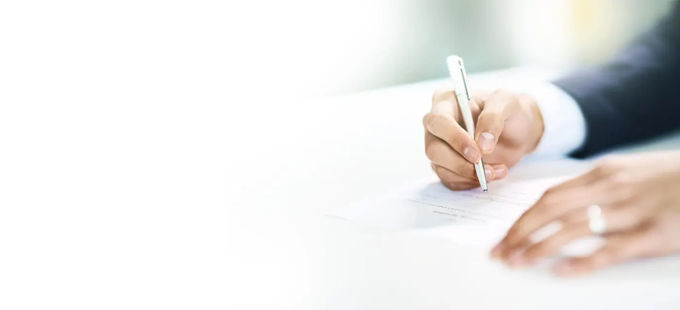 Assinatura de contrato